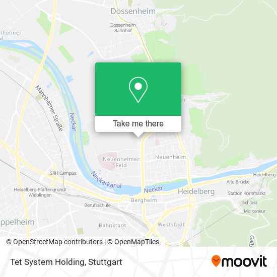 Карта Tet System Holding