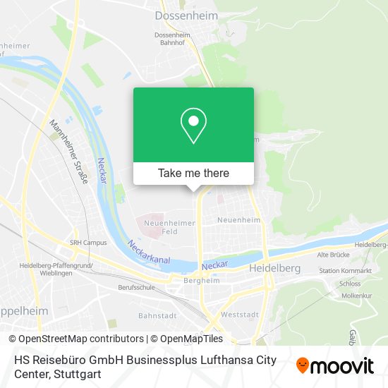 HS Reisebüro GmbH Businessplus Lufthansa City Center map