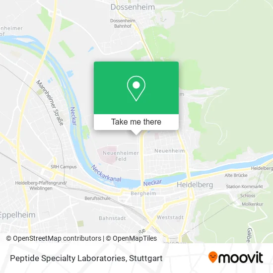 Карта Peptide Specialty Laboratories