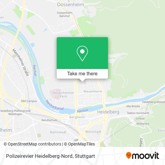 Polizeirevier Heidelberg-Nord map