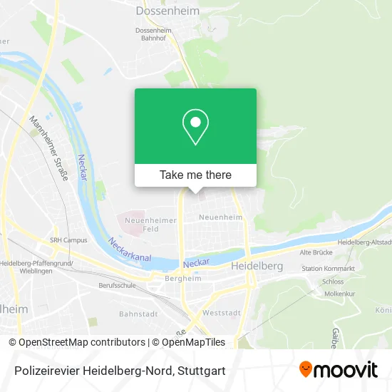 Карта Polizeirevier Heidelberg-Nord