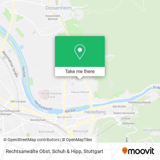 Rechtsanwälte Obst, Schuh & Hipp map