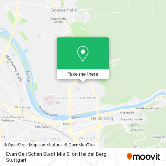 Evan Geli Schen Stadt Mis Si on Hei del Berg map