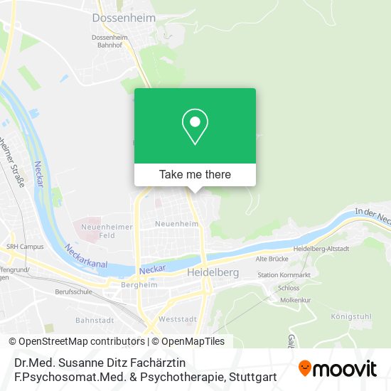Dr.Med. Susanne Ditz Fachärztin F.Psychosomat.Med. & Psychotherapie map