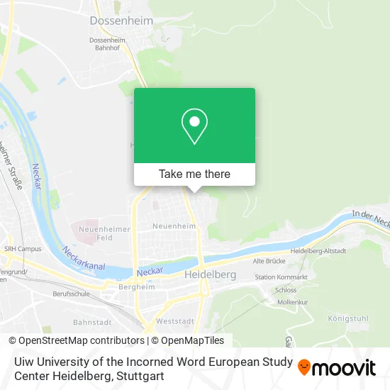 Карта Uiw University of the Incorned Word European Study Center Heidelberg