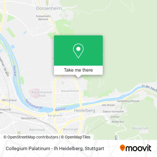 Карта Collegium Palatinum - Ih Heidelberg