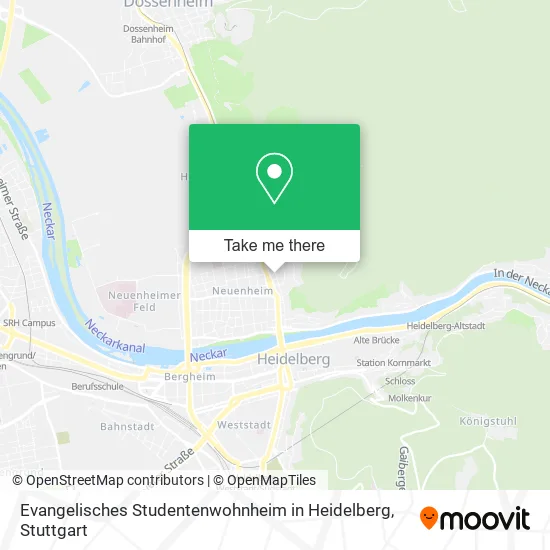 Карта Evangelisches Studentenwohnheim in Heidelberg