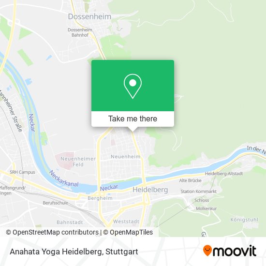 Карта Anahata Yoga Heidelberg