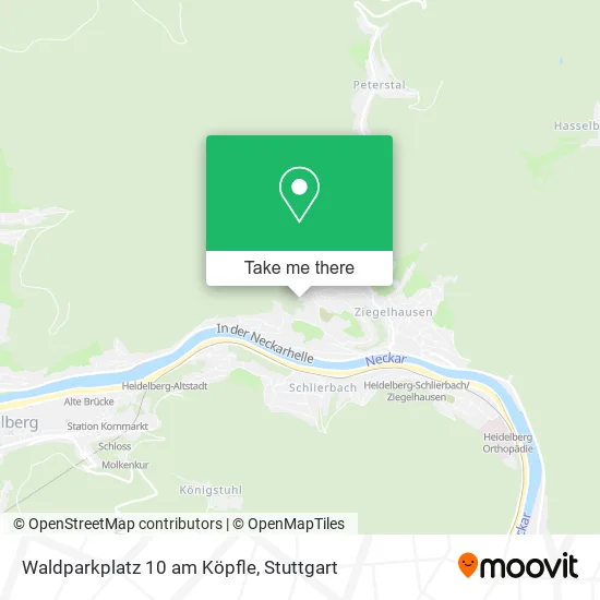 Карта Waldparkplatz 10 am Köpfle