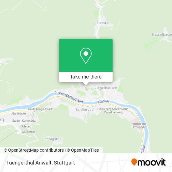 Карта Tuengerthal Anwalt