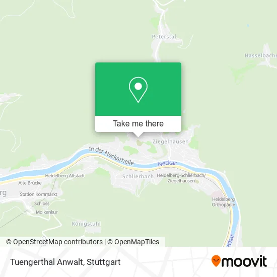 Карта Tuengerthal Anwalt