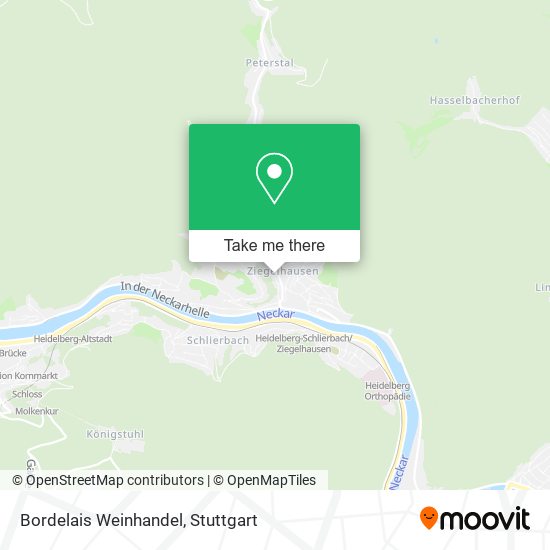 Bordelais Weinhandel map