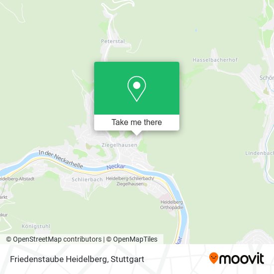 Friedenstaube Heidelberg map