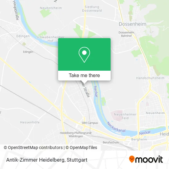 Карта Antik-Zimmer Heidelberg