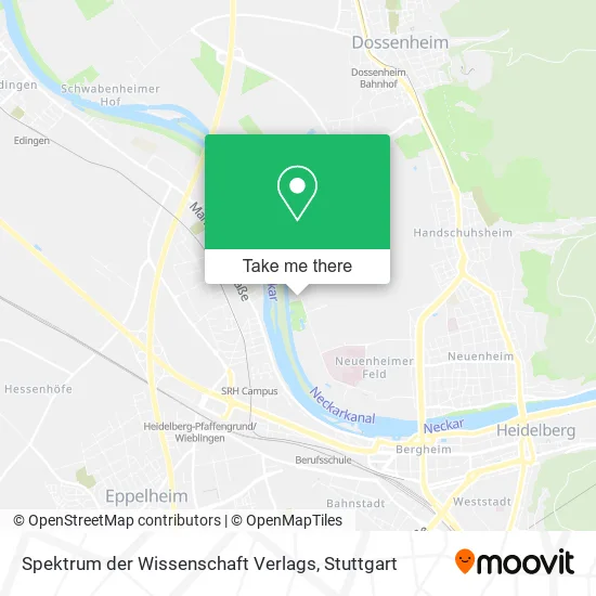 Карта Spektrum der Wissenschaft Verlags