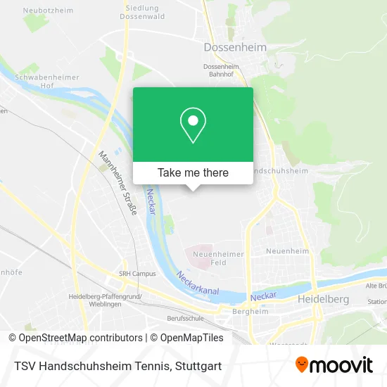 Карта TSV Handschuhsheim Tennis