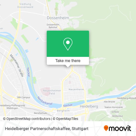 Heidelberger Partnerschaftskaffee map