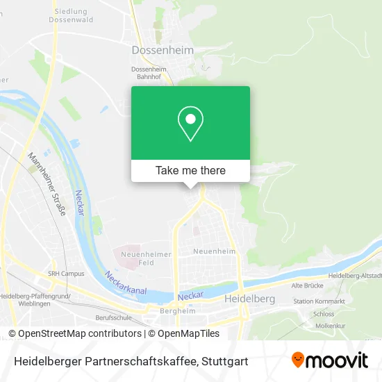 Карта Heidelberger Partnerschaftskaffee