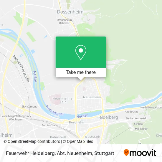 Карта Feuerwehr Heidelberg, Abt. Neuenheim