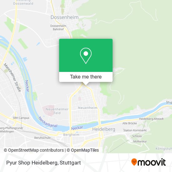 Pyur Shop Heidelberg map