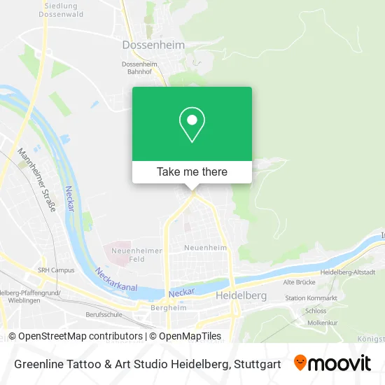 Карта Greenline Tattoo & Art Studio Heidelberg