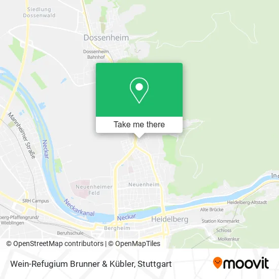 Карта Wein-Refugium Brunner & Kübler