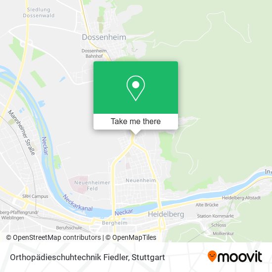 Orthopädieschuhtechnik Fiedler map