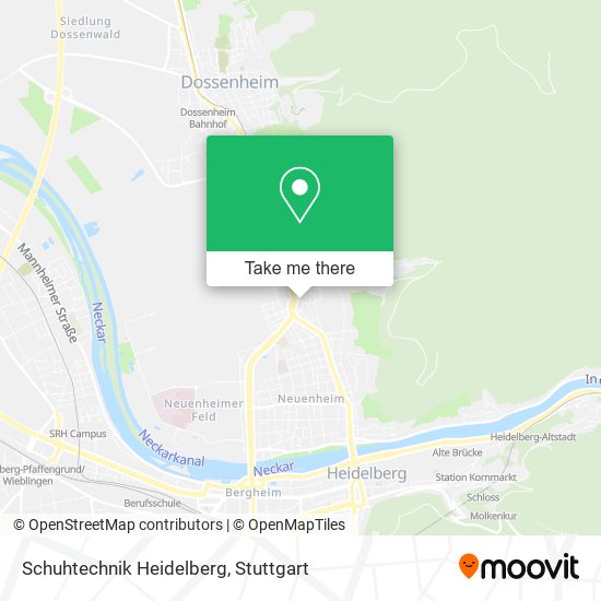 Schuhtechnik Heidelberg map