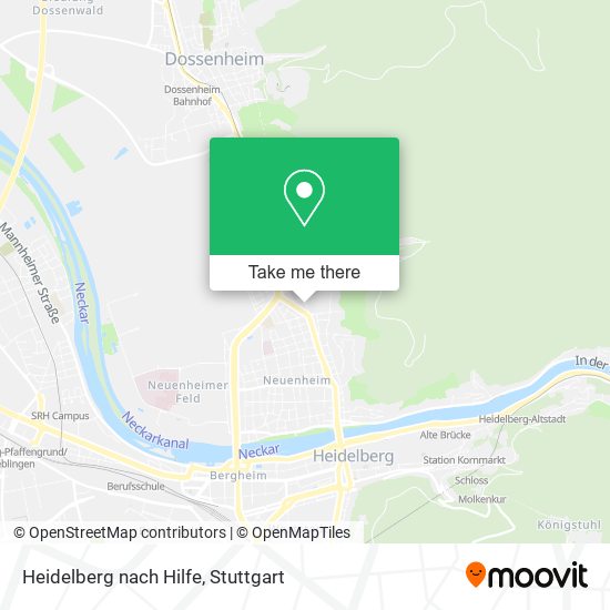 Heidelberg nach Hilfe map