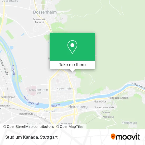 Карта Studium Kanada