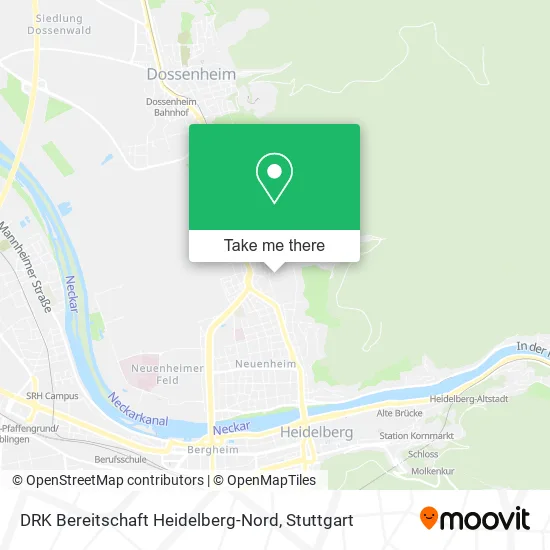 Карта DRK Bereitschaft Heidelberg-Nord