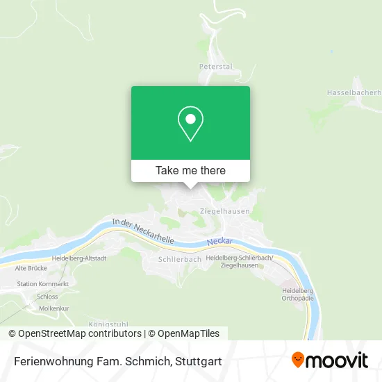 Карта Ferienwohnung Fam. Schmich
