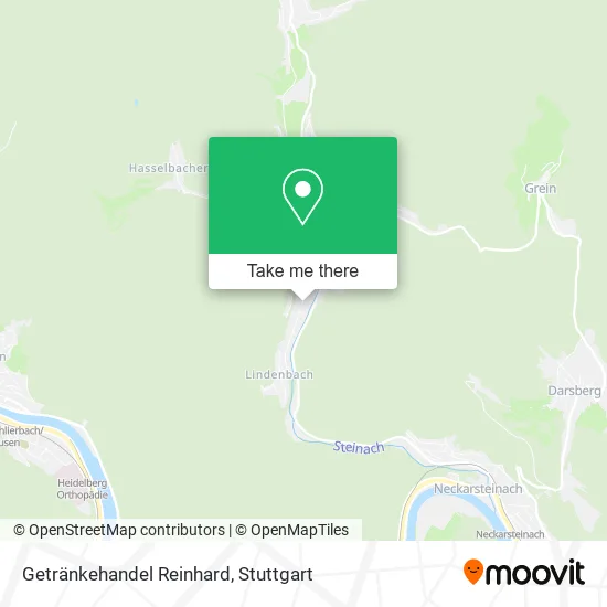 Карта Getränkehandel Reinhard