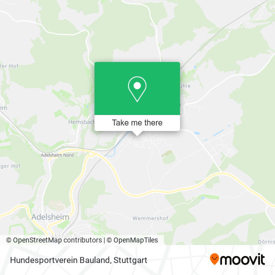 Hundesportverein Bauland map