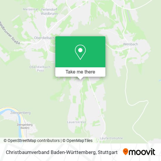 Christbaumverband Baden-Württemberg map