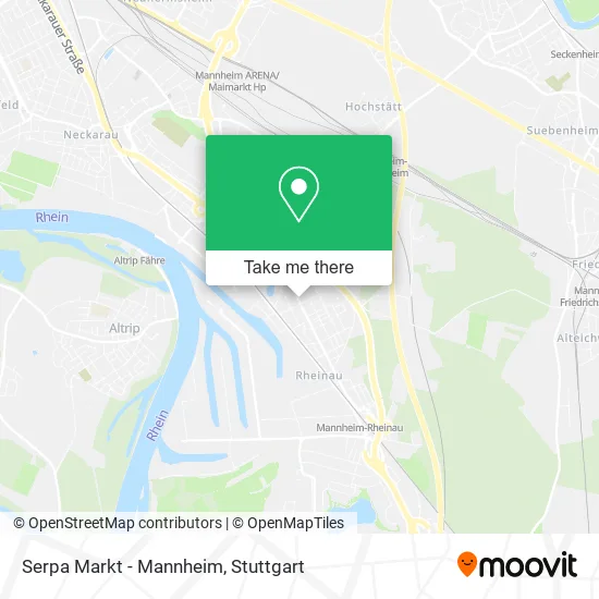 Карта Serpa Markt - Mannheim