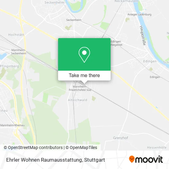 Карта Ehrler Wohnen Raumausstattung