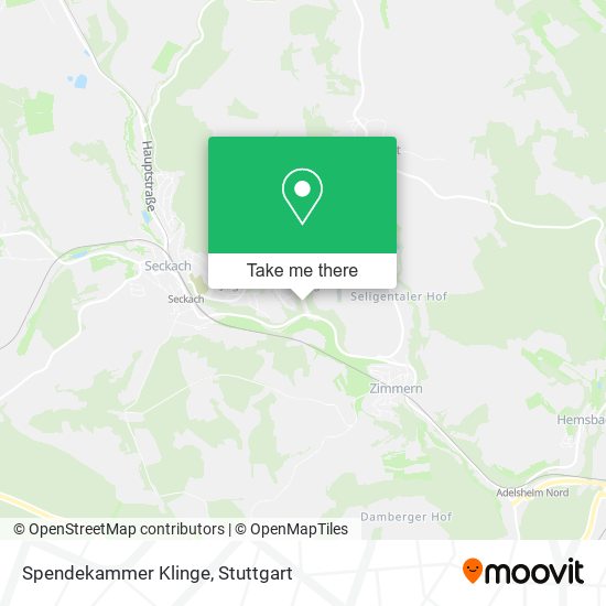 Карта Spendekammer Klinge