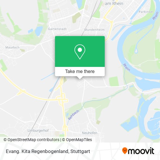 Evang. Kita Regenbogenland map