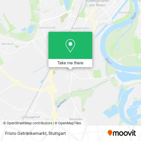 Карта Fristo Getränkemarkt