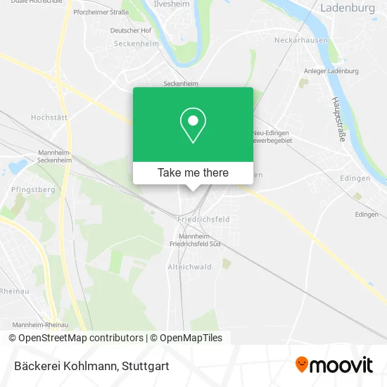 Карта Bäckerei Kohlmann