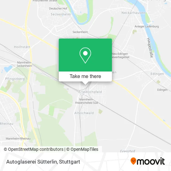 Карта Autoglaserei Sütterlin