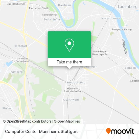 Computer Center Mannheim map