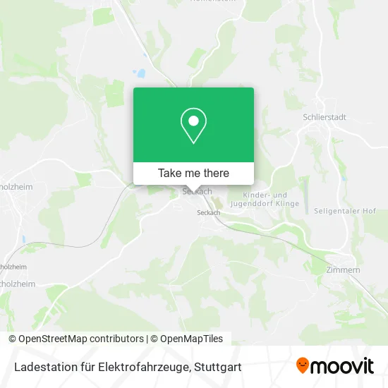 Карта Ladestation für Elektrofahrzeuge