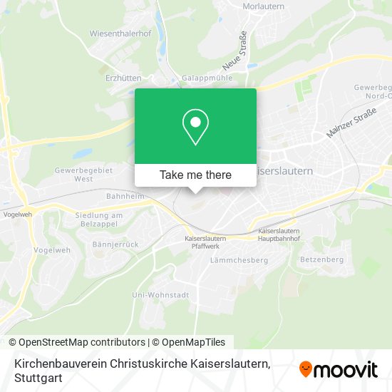 Kirchenbauverein Christuskirche Kaiserslautern map