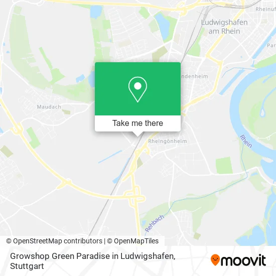 Карта Growshop Green Paradise in Ludwigshafen