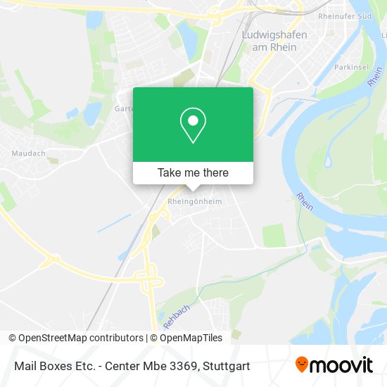 Mail Boxes Etc. - Center Mbe 3369 map
