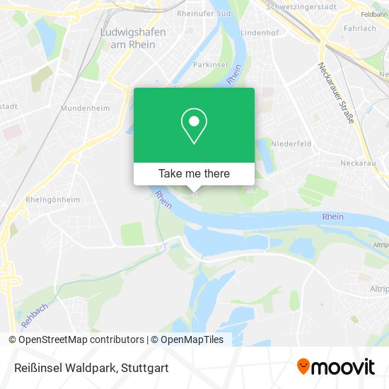 Reißinsel Waldpark map