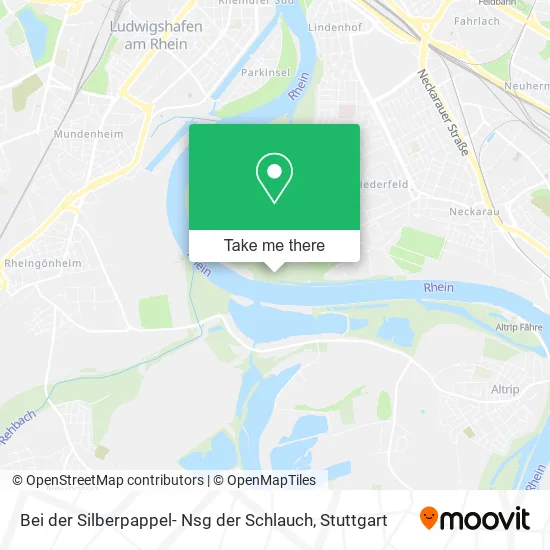 Карта Bei der Silberpappel- Nsg der Schlauch