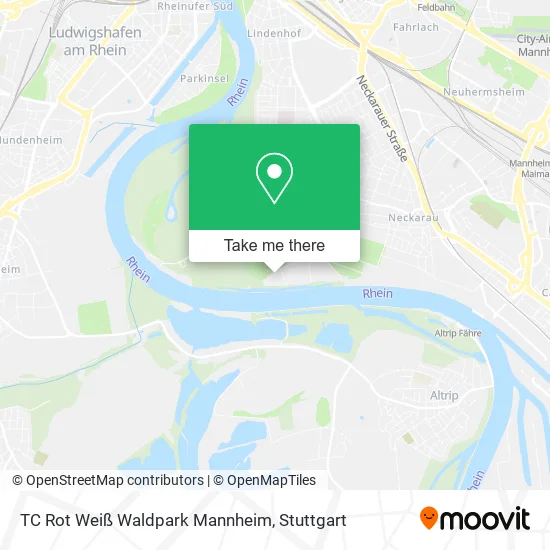 Карта TC Rot Weiß Waldpark Mannheim